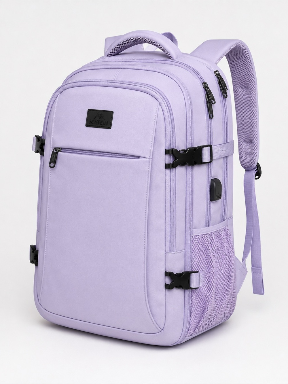 MATEIN XL Expandable Laptop Travel Backpack Lavender Carry On College School
